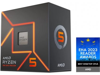 AMD RYZEN 5 7600, 6-core, 3.8GHz, 38MB cache, 65W, socket AM5, BOX