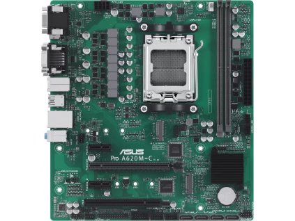 ASUS Pro A620M-C-CSM, AM5, AMD A620, 2xDDR5, 1xHDMI, 1xDP, 1xVGA, 1xDVI-D, mATX