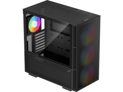 DEEPCOOL CH560 / MidT/ 3x140 a 120mm ARGB fan / USB 3.0 / tvrzené sklo / černá