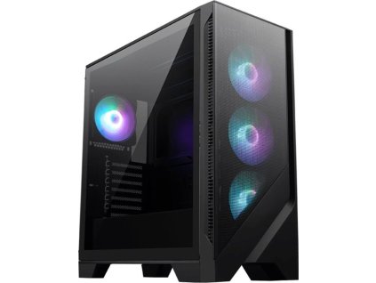 MSI MAG FORGE 320R AIRFLOW/ bez zdroje/ levé temperované sklo/ 4x 120 mm A-RGB fan/ 2x USB3.2/ černá