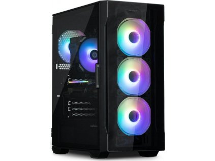 Zalman I3 Neo / middle tower / ATX / 4x120 ARGB fan / 2xUSB 3.0 / 1xUSB 2.0 / skl. přední panel i bočnice / černá