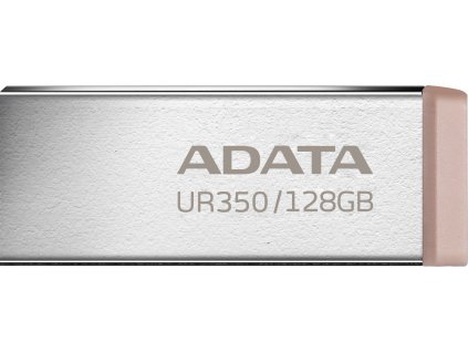 ADATA UR350 128GB, USB 3.2, kov, hnedý