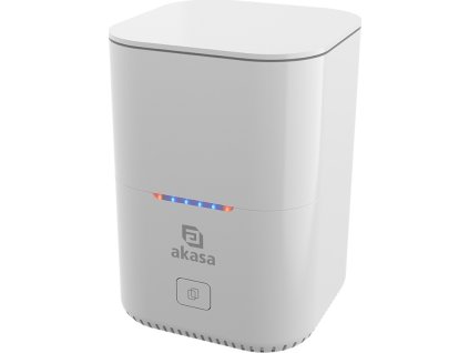 AKASA HDD box DuoDock MX, Dual M.2 PCIe NVMe SSD Docking Station with Offline Clone, bílá