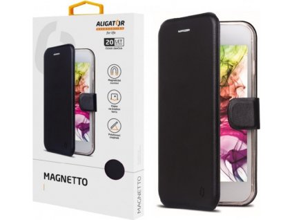 Pouzdro ALIGATOR Magnetto Xiaomi Redmi Note 9 Pro, Black