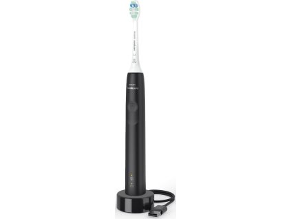 Philips HX3671/14 Sonicare 3100, zubní kartáček, pro dospělé, 31000 kmitů/min, časovač, tlakový senzor, indikátor, černý
