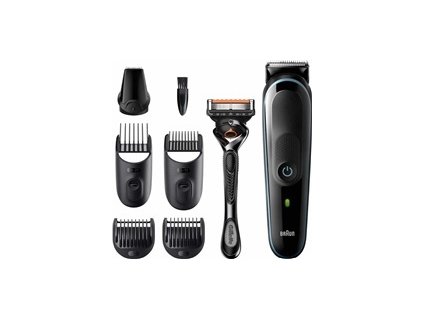 Braun Multigroomer 5 MGK5355 7in1 zastřihávač vousů a vlasů, 13x nastavení délky, + Gillette