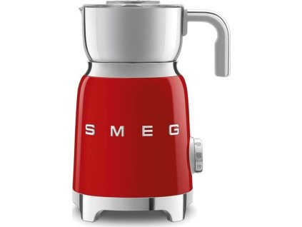 Smeg MFF11RDEU napěňovač mléka, 500 W, 600 ml / 2,5 šálku, horká čokoláda / mléko, lehká pěna, červená