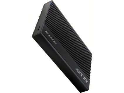 AXAGON EE25-GTR, USB-C 10Gbps - SATA 6G 2.5" RIBBED box, černý