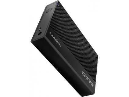 AXAGON EE35-GTR, USB-C 5Gbps - SATA 6G 3.5" RIBBED box, černý