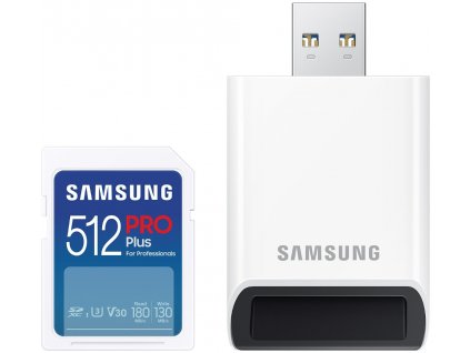 Samsung SDXC karta 512GB PRO PLUS + USB adaptér