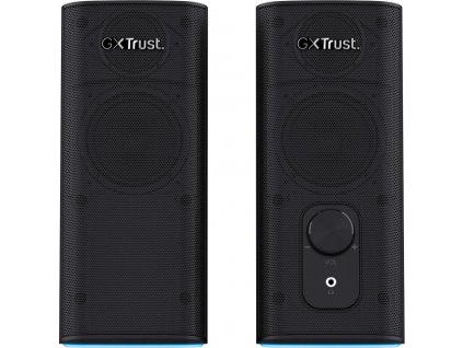 TRUST reproduktory GXT 612 CETIC RGB-Illuminated 2.0 Speaker Set, Bluetooth, černá