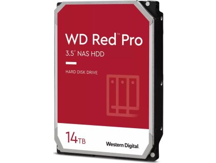 WD RED Pro NAS WD142KFGX 14TB, SATA III 3.5", 512MB 7200RPM, 255MB/s, CMR