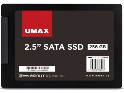 UMAX SSD 256GB/ interní/ 2,5"/ SATAIII/ 3D TLC