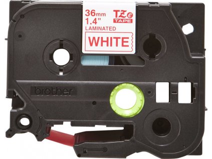 BROTHER laminovaná páska TZE-262/ bílá-červená/ 36mm