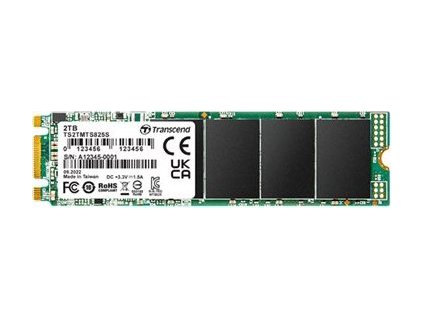 TRANSCEND SSD 825S 2TB, M.2 2280 SSD, SATA3 B+M Key, TLC