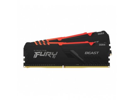 Kingston FURY Beast/DDR4/16GB/3600MHz/CL17/2x8GB/RGB/Black