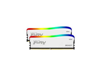 Kingston FURY Beast White/DDR4/32GB/3600MHz/CL17/2x16GB/RGB/White