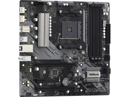 ASROCK B550M PHANTOM GAMING 4 3rd Gen AMD AM4 Socket 4 xDDR4 4733+ 1 PCIe 4.0 x16 1 PCIe 3.0 x16 2 PCIe 3.0 x1 1 xM.2 6 SATA3 8 USB