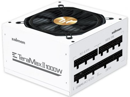 Zalman zdroj ZM1000-TMX2 WH/ 1000W / ATX3.0 / active PFC / modulární / 80 Plus Gold / bílý