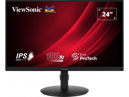 ViewSonic VA2408-HDJ / 23,8"/ IPS/ 16:9/ 1920x1080/ 5ms/ 100Hz/ 250cd/m2/ HDMI / VGA / DP / výšk. nast.