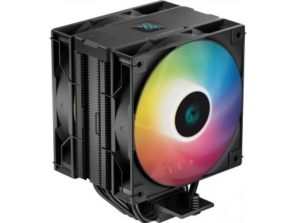 DEEPCOOL chladič AG400 DIGITAL PLUS širší / 120mm fan ARGB / 4x heatpipes / PWM / pro Intel i AMD / černý