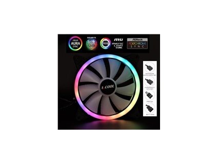 1stCOOL Ventilátor AURA EVO, 140mm, ARGB