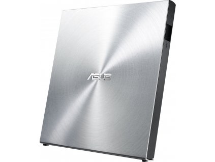 ASUS DVD SDRW-08U5S-U/SIL/G/AS, External Slim DVD-RW, silver, USB + Cyberlink Power2Go 8