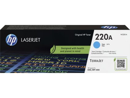 HP 220A Cyan Original LaserJet Toner Cartridge (1,800 pages)