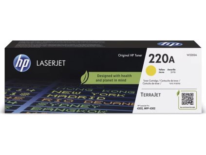 HP 220A Yellow Original LaserJet Toner Cartridge (1,800 pages)