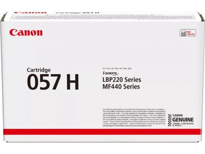 Canon originální toner CRG-057H BK (10 000str) pro Canon LBP228, LBP226, LBP223, MF449, MF446, MF445, MF443/K/černý