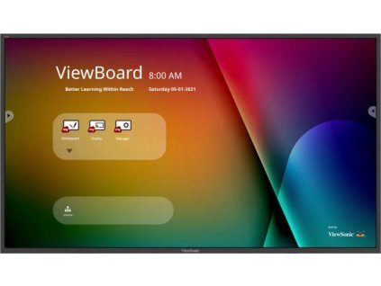 ViewSonic Flat Touch Display IFP4320/ 43"/ UHD / 16/7 /350cd / Android 3-16/ HDMI/ VGA/ DP/ DVI/ USB-C