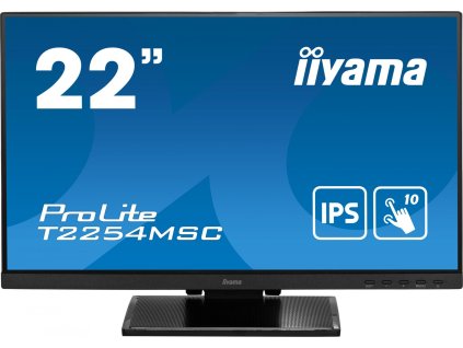 iiyama ProLite T2254MSC-B1AG, 54.6cm (21.5''), Projected Capacitive, 10 TP, Full HD, black