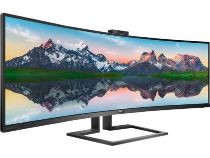 Philips MT VA LED 48,8" 499P9H/00 - VA panel,  5120x1440, 2xHDMI, DP, USB-C, RJ45, repro, nast vyska, zakriven, webcam