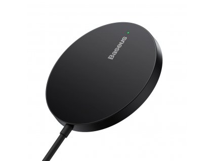 Baseus Bezdrátová nabíječka do sítě Simple Mini3 15W USB-C černá