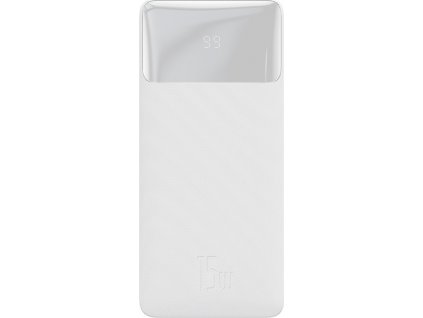 Baseus Bipow powerbanka s digitálním displejem  10000mAh 15W bílá