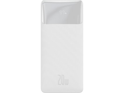 Baseus Bipow powerbanka s digitálním displejem 30000mAh 20W bílá