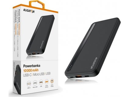 ALIGATOR PBAL1050 10 000mAh 20W černá