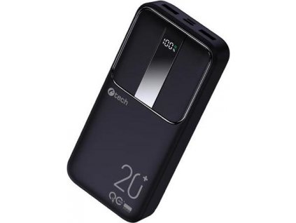 C-TECH Powerbanka 20000mAh, Li-Pol, 22,5W, USB-C/USB-A/micro USB