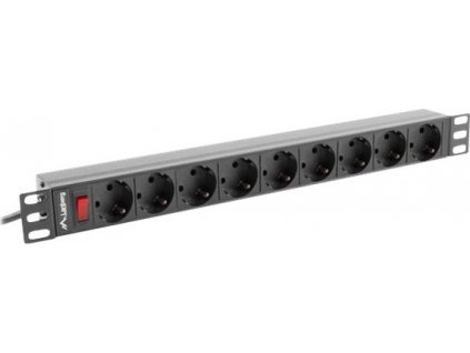 LANBERG power distribution unit PDU 19 1U 16A 9 schuko 3m black