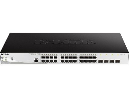 D-Link DGS-1210-28P/ME/E 24-Port 10/100/1000BASE-T PoE + 4-Port 1 Gbps SFP Metro Ethernet