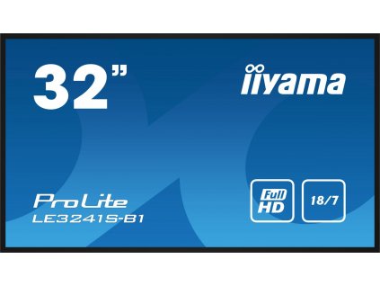 Iiyama monitor ProLite LE3241S-B1, 81 cm (32''), Full HD,IPS,USB,RJ45, RS232, black