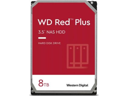 WD RED PLUS NAS WD80EFPX 8TB, SATAIII/600, Cache 256MB, 512MB/s, CMR