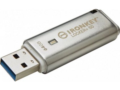 Kingston Flash Disk IronKey 64GB IKLP50 Locker+ 50 AES USB, w/256bit Encryption