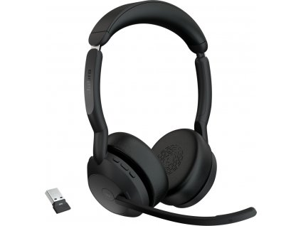 Jabra Evolve2 55/Stereo/ANC/USB/BT-USB/Bezdrát/MS/Černá