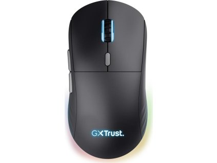 TRUST myš GXT926 Redex II Gaming Mouse, Bezdrátová, laserová, RGB, černá