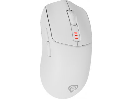 Genesis herní myš ZIRCON 500/Herní/Optická/10 000 DPI/USB+BT/Bílá