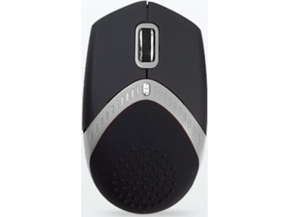 AMEI AM-M101S/Ergonomická/Optická/1 600 DPI/Drátová USB/Černá-stříbrná
