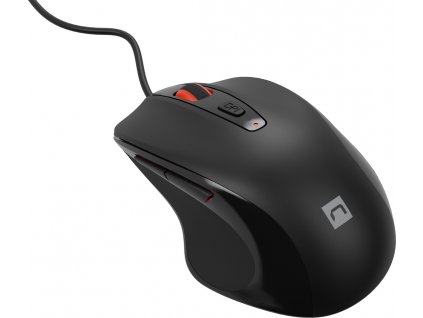 Natec optická myš PIGEON 2/4 000 DPI/Kancelářská/Optická/4 000 DPI/Drátová USB/Černá