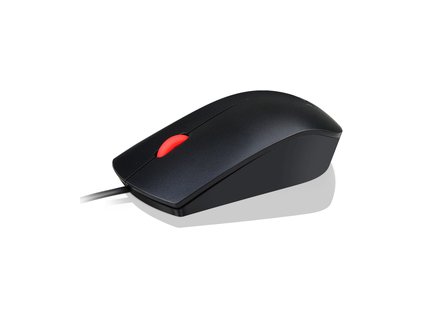 LENOVO myš drotová Essential USB Mouse - 1600dpi, Optical, USB, 3 tlačidla, čierna