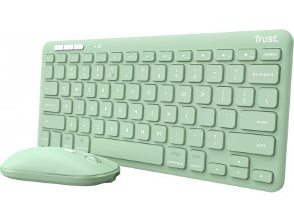 TRUST LYRA WL KEYBOARD & MOUSE US (myš+kláv) zelená